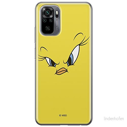 ERT GROUP mobiltelefonfodral för Xiaomi REDMI NOTE 10/ 10S originalt och officiellt licensierat Looney Tunes mönster Tweety 001 anpassad till formen på mobiltelefonen, fodral tillverkad av TPU plast 5903537187501