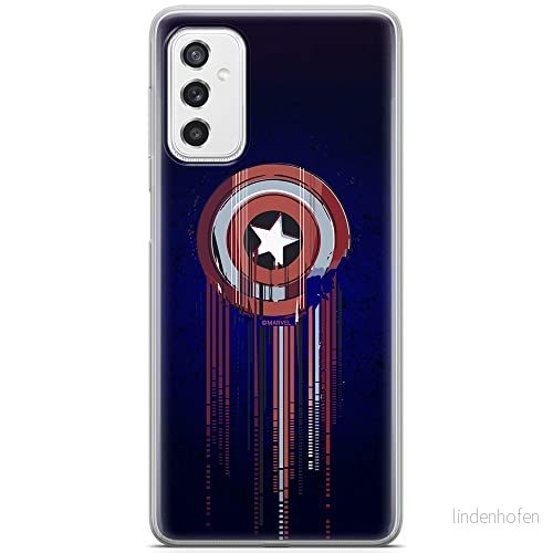 ERT GROUP mobiltelefonfodral för Samsung M52 5G originalt och officiellt licensierat Marvel mönster Captain America 017 optimalt anpassad till formen på mobiltelefonen, fodral tillverkad av TPU plast 5904805488009