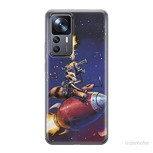 ERT GROUP mobiltelefonfodral för Xiaomi 12T/12T pro/K50 Ultra originalt och officiellt licensierat Marvel mönster Rocket 007 anpassad till formen på mobiltelefonen, fodral tillverkad av TPU plast 5905511577889
