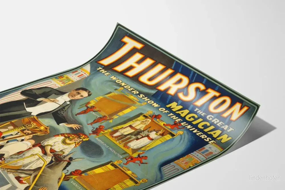 Magiker Thurston - Vintage magiföreställning poster - Bild 3