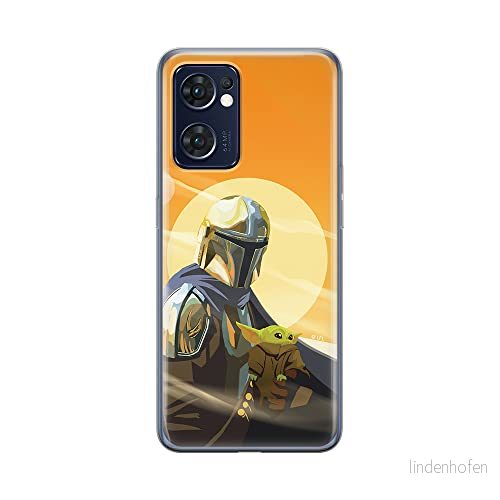 ERT GROUP mobiltelefonfodral för Oppo RENO 7 5G originalt och officiellt licensierat Star Wars mönster Baby Yoda 020 optimalt anpassad till formen på mobiltelefonen, fodral tillverkad av TPU plast 5905511314347