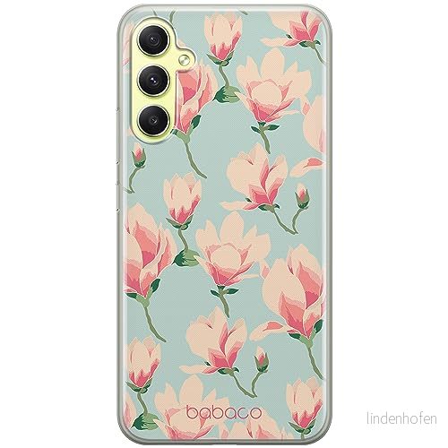 ERT GROUP mobiltelefonfodral för Samsung A34 5G originalt och officiellt licensierat Babaco mönster Flowers 016 optimalt anpassad till formen på mobiltelefonen, fodral tillverkad av TPU plast 5905511780739