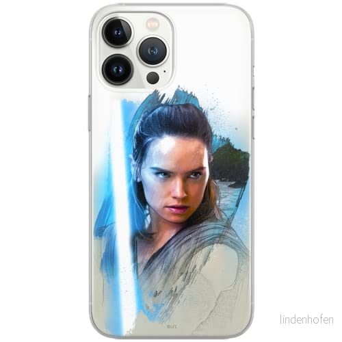 ERT GROUP mobiltelefonfodral för Iphone 13 PRO MAX originalt och officiellt licensierat Star Wars mönster Rey 001 Vit optimalt anpassad till formen på mobiltelefonen, fodral tillverkad av TPU plast 5903932875034