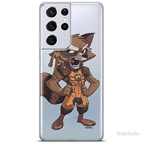 ERT GROUP mobiltelefonfodral för Samsung S21 ULTRA originalt och officiellt licensierat Marvel mönster Guardians of the Galaxy 018 anpassad till formen på mobiltelefonen, gedeeltelijk transparant 5903932390742