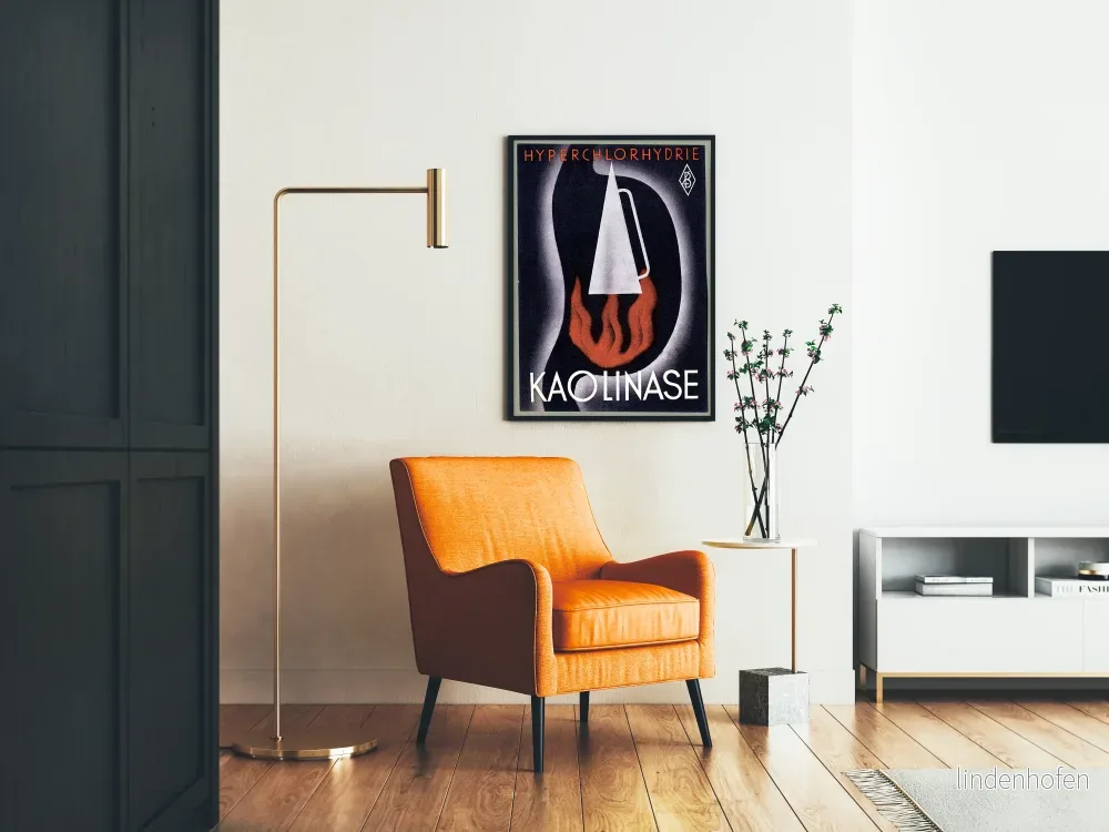 Vintageposter Kaolinase Hyperklorhydri - Retro Väggdekoration - Bild 2