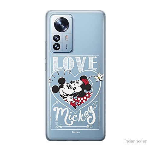 ERT GROUP mobiltelefonfodral för Xiaomi 12 PRO originalt och officiellt licensierat Disney mönster Mickey & Minnie 002 optimalt anpassad till formen på mobiltelefonen, gedeeltelijk transparant 5905511521264
