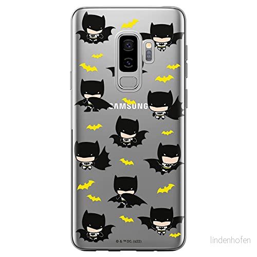 ERT GROUP mobiltelefonfodral för Samsung S9 PLUS originalt och officiellt licensierat DC mönster Batman 077 optimalt anpassad till formen på mobiltelefonen, gedeeltelijk transparant 5905131504210