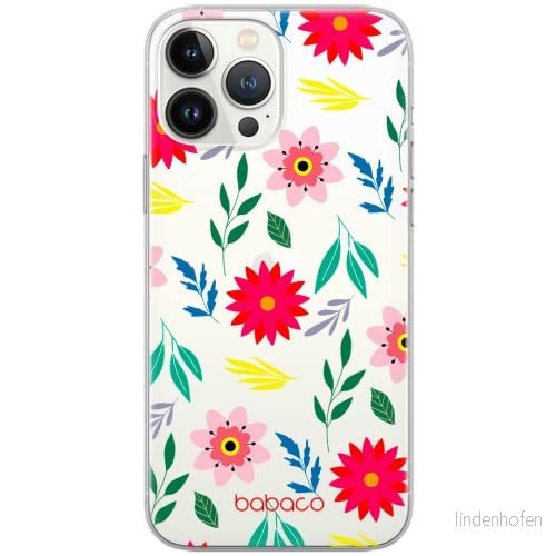 ERT GROUP mobiltelefonfodral för Xiaomi 11 LITE 4G/5G originalt och officiellt licensierat Babaco mönster Flowers 010, gedeeltelijk transparant 5903932706406
