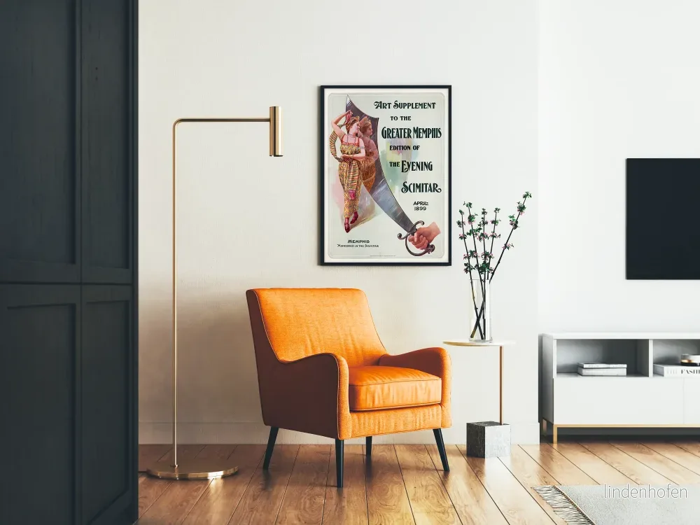 Vintage konstposter förhöjning Greater Memphis Evening Scimitar - Bild 2