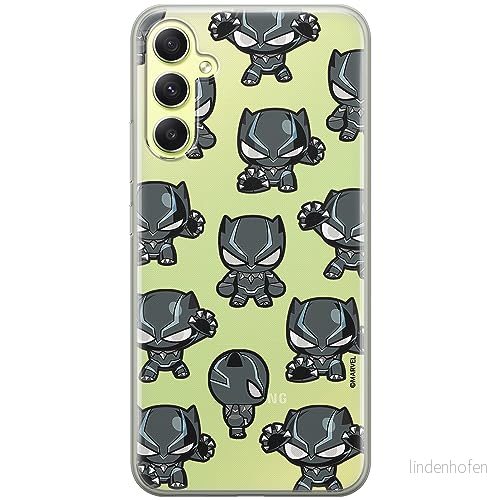 ERT GROUP mobiltelefonfodral för Samsung A34 5G originalt och officiellt licensierat Marvel mönster Black Panther 016 optimalt anpassad till formen på mobiltelefonen, gedeeltelijk transparant 5905511783716