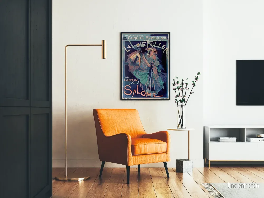 Vintageposter La Loïe Fuller Salomé - Väggdekoration för teater i Paris - Bild 2