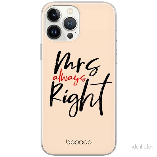 ERT GROUP mobiltelefonfodral för Huawei P30 originalt och officiellt licensierat Babaco mönster Mrs Right 001 Vit optimalt anpassad till formen på mobiltelefonen, fodral tillverkad av TPU plast 5904805048487