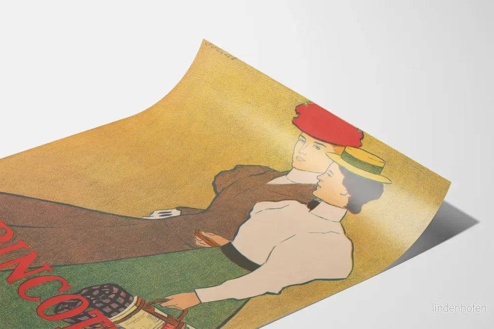 Vintageposter Lippincott's juli med två eleganta kvinnor - Bild 3