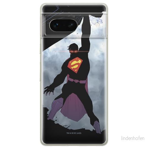 ERT GROUP mobiltelefonfodral för Google PIXEL 7 originalt och officiellt licensierat DC mönster Superman 008 optimalt anpassad till formen på mobiltelefonen, fodral tillverkad av TPU plast 5905795160180