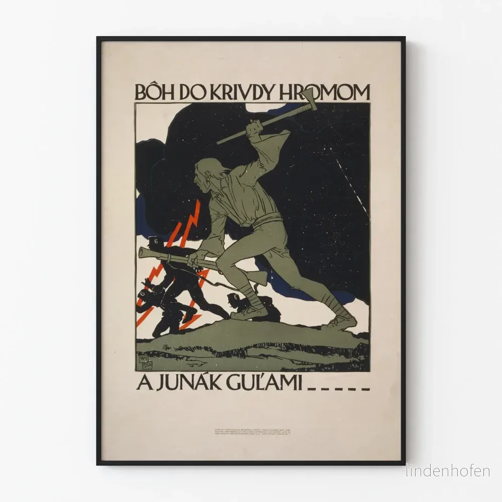 Vintage väggdekorposter: Krig och Hjältedåd