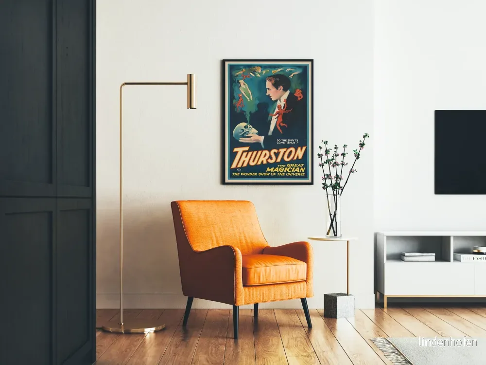 Vintageposter Thurston Den store magikern - Väggdekoration illusion och mysterium - Bild 2