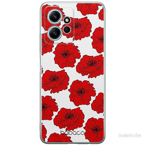 ERT GROUP mobiltelefonfodral för Xiaomi REDMI NOTE 12 4G originalt och officiellt licensierat Babaco mönster Flowers 018 optimalt anpassad till formen på mobiltelefonen, fodral tillverkad av TPU plast 5905511942878