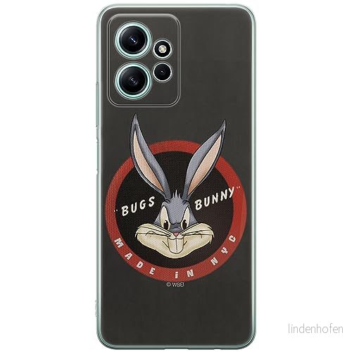 ERT GROUP mobiltelefonfodral för Xiaomi REDMI NOTE 12 4G originalt och officiellt licensierat Looney Tunes mönster Bugs 006 anpassad till formen på mobiltelefonen, fodral tillverkad av TPU plast 5905511940225