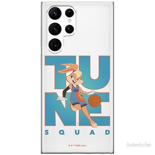 ERT GROUP mobiltelefonfodral för Samsung S22 ULTRA originalt och officiellt licensierat Looney Tunes mönster Space Jam 007 optimalt anpassad till formen på mobiltelefonen, gedeeltelijk transparant 5905511030667