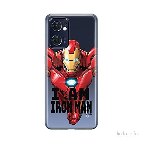 ERT GROUP mobiltelefonfodral för Oppo RENO 7 5G originalt och officiellt licensierat Marvel mönster Iron Man 029 optimalt anpassad till formen på mobiltelefonen, gedeeltelijk transparant 5905511314316