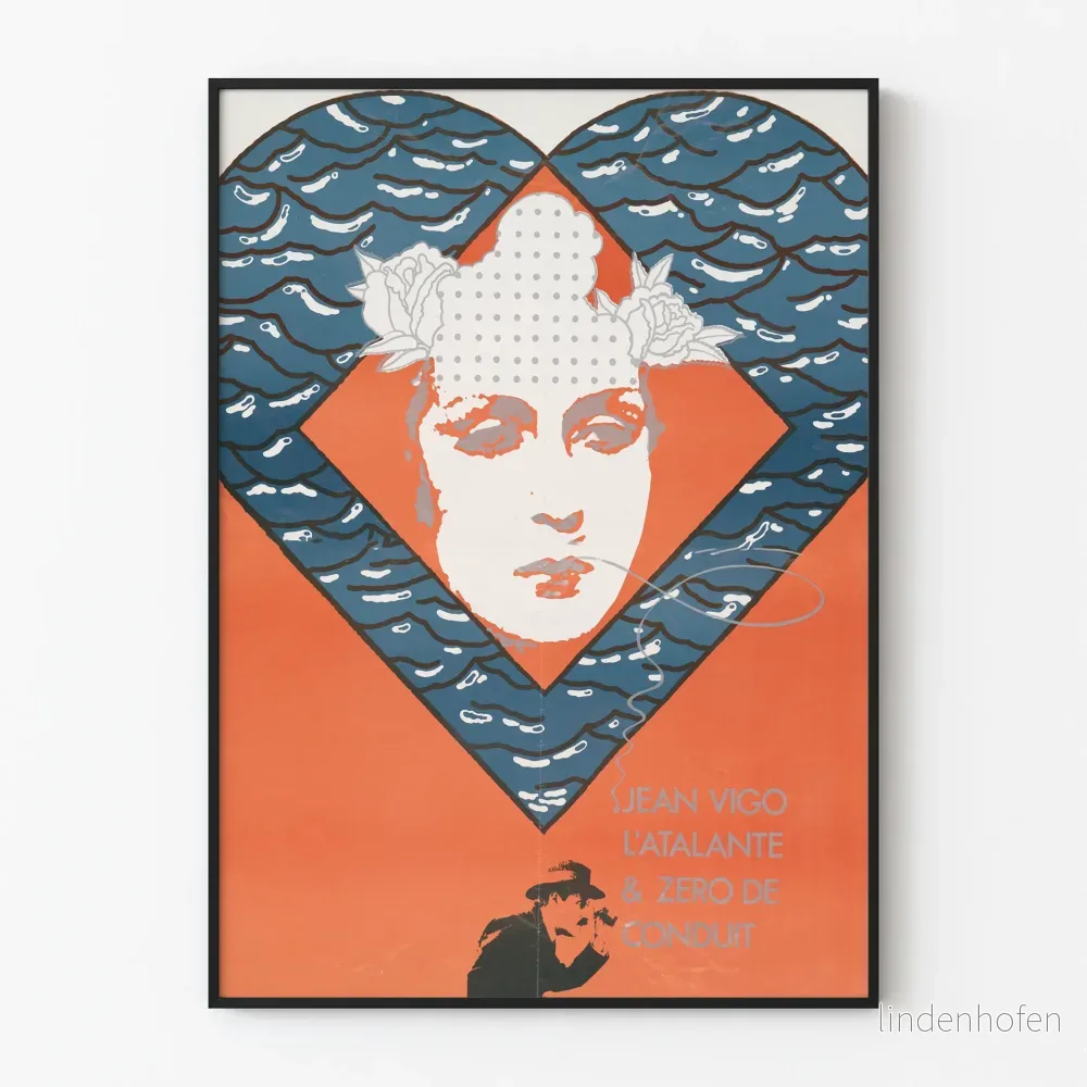 Vintageposter Jean Vigo L'Atalante & Zéro de Conduit