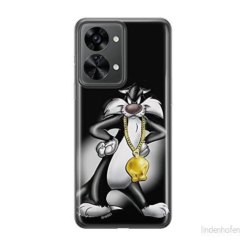 ERT GROUP mobiltelefonfodral för Oneplus NORD 2T 5G originalt och officiellt licensierat Looney Tunes mönster Sylwester 002 anpassad till formen på mobiltelefonen, fodral tillverkad av TPU plast 5905511280864