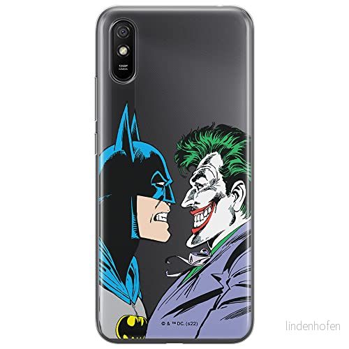 ERT GROUP mobiltelefonfodral för Xiaomi REDMI 9A originalt och officiellt licensierat DC mönster Batman & Joker 005 optimalt anpassad till formen på mobiltelefonen, gedeeltelijk transparant 5905131501868