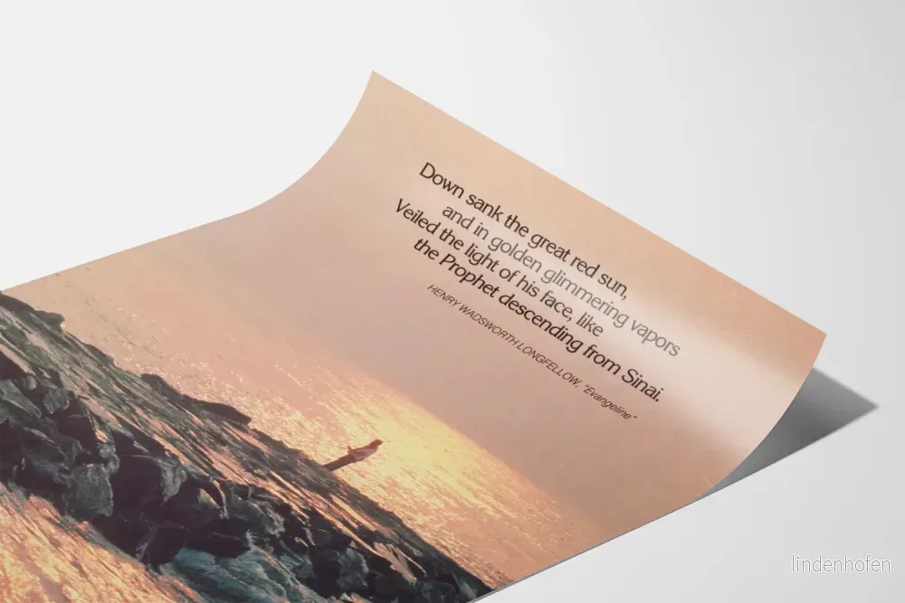 Poster av stranden vid solnedgången i Delaware - Bild 3