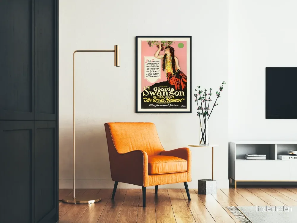 Vintage filmposter The Great Moment med Gloria Swanson - Bild 2