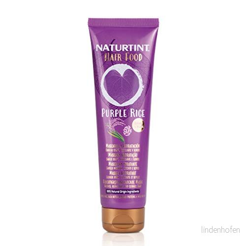 Naturtint hair Food Purple Rice Ultracoming Mask Hydration Bright and silky Dry curled 99% natural ingredients. No grease Apt Method Curly. 150ml. 8429449016281