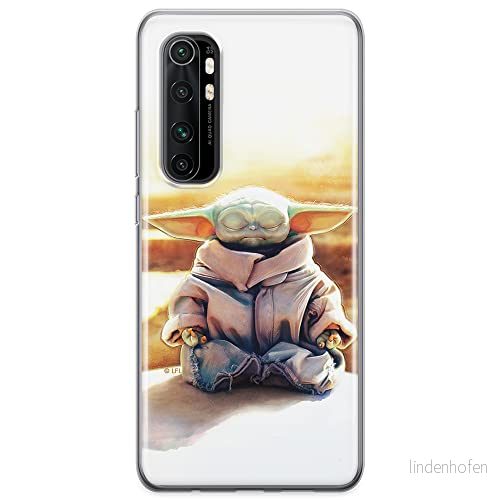 ERT GROUP mobiltelefonfodral för Xiaomi MI NOTE 10 Lite originalt och officiellt licensierat Star Wars mönster Baby Yoda 015 anpassad till formen på mobiltelefonen, fodral tillverkad av TPU plast 5904805059377