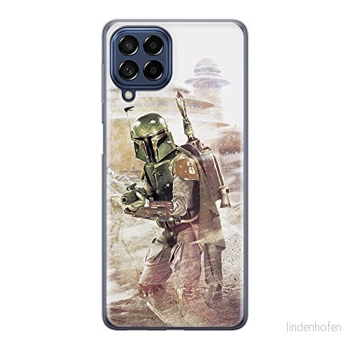 ERT GROUP mobiltelefonfodral för Samsung M33 5G originalt och officiellt licensierat Star Wars mönster Boba Fett 001 optimalt anpassad till formen på mobiltelefonen, fodral tillverkad av TPU plast 5905511343521