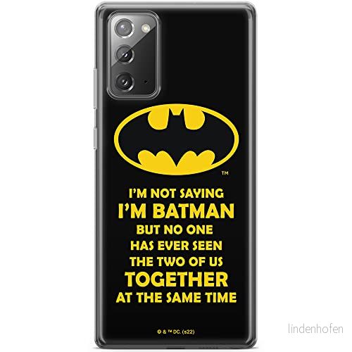 ERT GROUP mobiltelefonfodral för Samsung GALAXY NOTE 20 originalt och officiellt licensierat DC mönster Batman 053 optimalt anpassad till formen på mobiltelefonen, fodral tillverkad av TPU plast 5905131551443