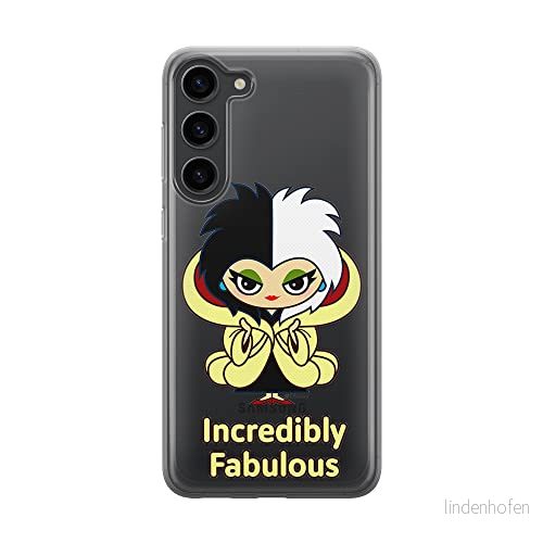 ERT GROUP mobiltelefonfodral för Samsung S23 originalt och officiellt licensierat Disney mönster Cruella 006 optimalt anpassad till formen på mobiltelefonen, gedeeltelijk transparant 5905511435707