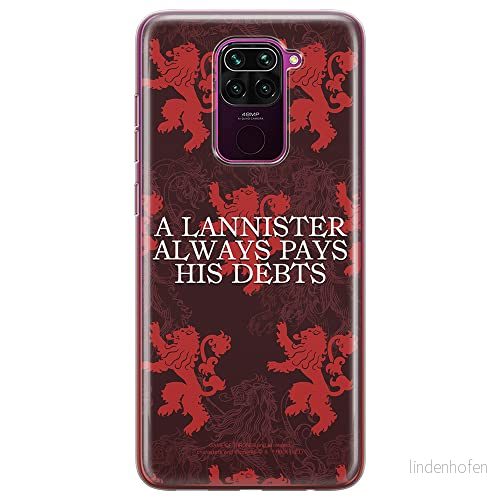 ERT GROUP mobiltelefonfodral för Xiaomi REDMI NOTE 9 originalt och officiellt licensierat Game od Thrones mönster of 018, fodral tillverkad av TPU plast 5903932690453