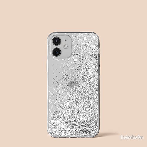 ERT GROUP mobiltelefonfodral för Apple Iphone 12/12 PRO originalt och officiellt licensierat Babaco mönster Mandalas 003 Vit anpassad till formen på mobiltelefonen, med glitter overflow effekt 5904805822339