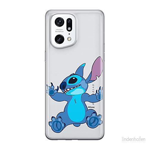 ERT GROUP mobiltelefonfodral för Oppo FIND X5 PRO originalt och officiellt licensierat Disney mönster Stich 021 optimalt anpassad till formen på mobiltelefonen, gedeeltelijk transparant 5905511412104