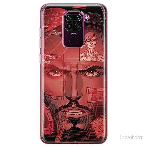 ERT GROUP mobiltelefonfodral för Xiaomi REDMI NOTE 9 originalt och officiellt licensierat Marvel mönster Iron Man 016 optimalt anpassad till formen på mobiltelefonen, fodral tillverkad av TPU plast 5903040336250