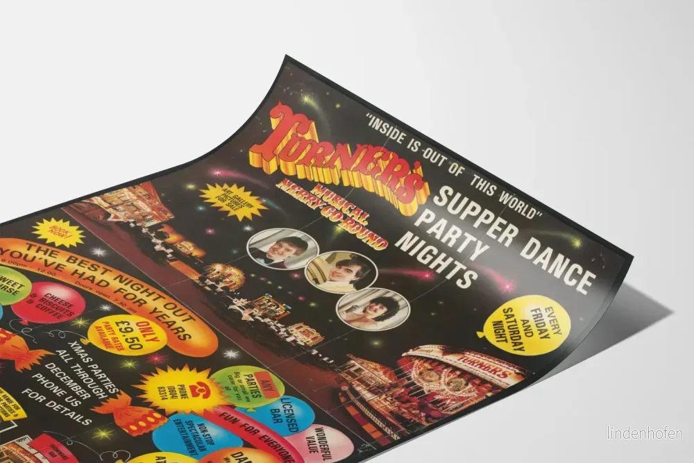 Vintageposter av Turners Supper Dance Party Nights - Bild 3