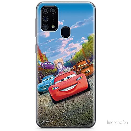 ERT GROUP mobiltelefonfodral för Samsung M31 originalt och officiellt licensierat Disney mönster Cars 001 optimalt anpassad till formen på mobiltelefonen, fodral tillverkad av TPU plast 5904805475009