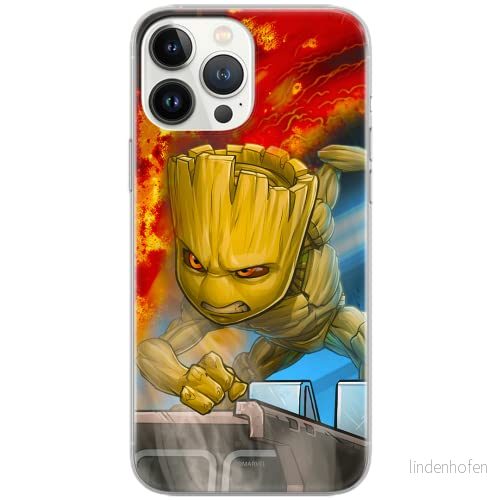 ERT GROUP mobiltelefonfodral för Samsung S10 PLUS originalt och officiellt licensierat Marvel mönster Groot 003 Vit optimalt anpassad till formen på mobiltelefonen, fodral tillverkad av TPU plast 5902980161250