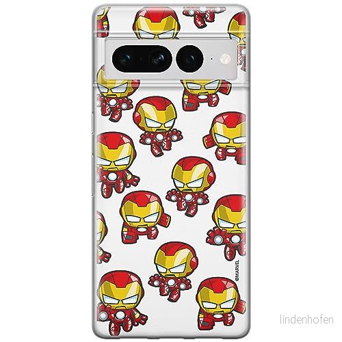 ERT GROUP mobiltelefonfodral för Google PIXEL 7 PRO originalt och officiellt licensierat Marvel mönster Iron Man 031 optimalt anpassad till formen på mobiltelefonen, fodral tillverkad av TPU plast 5905795169497