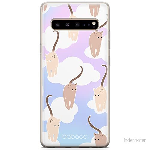 ERT GROUP mobiltelefonfodral för Samsung S10 5G originalt och officiellt licensierat Babaco mönster Cats 015 optimalt anpassad till formen på mobiltelefonen, fodral tillverkad av TPU plast 5905131072412