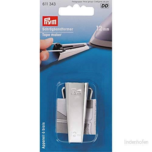 Prym Plast Silver (12mm) Bias Bindningsmakare 1 Bit 4002276113435