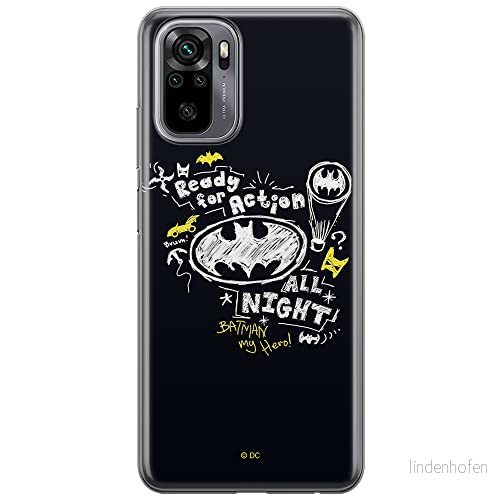 ERT GROUP mobiltelefonfodral för Xiaomi REDMI NOTE 10/ 10S originalt och officiellt licensierat DC mönster Batman 014 optimalt anpassad till formen på mobiltelefonen, fodral tillverkad av TPU plast 5903537185972