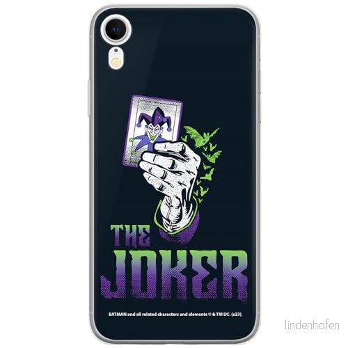 ERT GROUP mobiltelefonfodral för Iphone XR originalt och officiellt licensierat DC mönster Joker 030 optimalt anpassad till formen på mobiltelefonen, fodral tillverkad av TPU plast 5905795054472