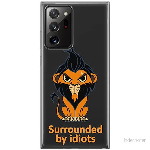 ERT GROUP mobiltelefonfodral för Samsung GALAXY NOTE 20 ULTRA originalt och officiellt licensierat Disney mönster Scar 001 optimalt anpassad till formen på mobiltelefonen, gedeeltelijk transparant 5905131438874