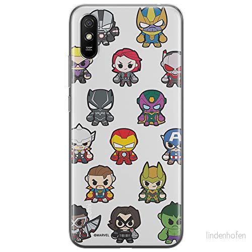 ERT GROUP mobiltelefonfodral för Xiaomi REDMI 9A originalt och officiellt licensierat Marvel mönster Avengers 025 optimalt anpassad till formen på mobiltelefonen, fodral tillverkad av TPU plast 5904805195068