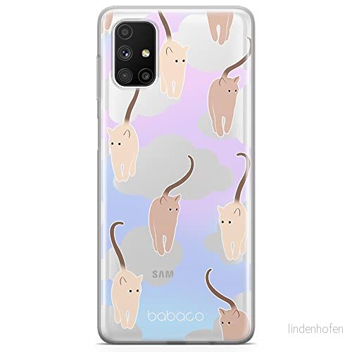 ERT GROUP mobiltelefonfodral för Samsung M51 originalt och officiellt licensierat Babaco mönster Cats 015 optimalt anpassad till formen på mobiltelefonen, gedeeltelijk transparant 5905131116673
