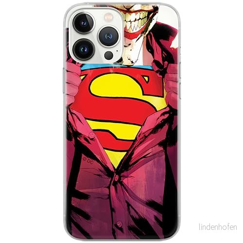 ERT GROUP mobiltelefonfodral för Iphone 13 PRO originalt och officiellt licensierat DC mönster Joker 003 Vit optimalt anpassad till formen på mobiltelefonen, gedeeltelijk transparant 5903932925180